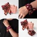 Frada Orange Bandana 23.6 (60x60cm) Head Neck Scarf for Men and Women - Lightweight Breathable (Maroon Burgundy)