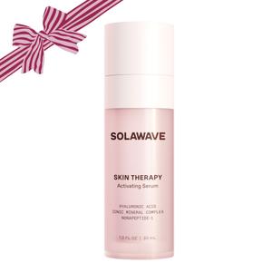 Solawave Wand Skin Therapy Activating Serum | Hyaluronic Acid and Peptides | Enhance Skincare Device Results | Hydrating Microcurrent Galvanic Current | Wrinkle Smoothing