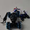 1:12 RC Stunt Car, 2.4GHz 4WD Remote Control Gesture Sensor Toy Cars, Double Sided Rotating Off Road Vehicle 360 Flips with Lights Music, Toy Cars for Boys & Girls Birthday (Blue)