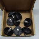 8 Pack 5/16-18 Stainless Steel Adjustable Threaded Furniture Leg Leveling Feet Screw-in Glide Levelers,Screw Foot Levelers Screw On Furniture Glide Leveling Table,Chair,Furniture