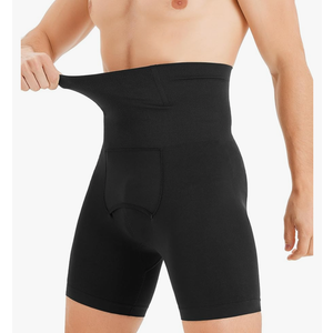 TAILONG Mens Shapewear Tummy Control Underwear Compression Shorts Slimming Body Shaper Leg Boxer Briefs M