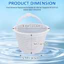 Pool Skimmer Basket 27180-009-000 Replacement Basket for Hayward Inground Pool Strainer Basket, Standard Skimmer Baskets for Swimming Pool, White