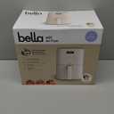 bella 4Qt Slim Air Fryer, Fits-anywhere™ Kitchenware, EverGood™ Ceramic Nonstick Coating, Adjustable Temperature, 6 Preset Cooking Options, 60 Min Auto Shutoff w Audible Tone, 3.3lb Capacity, Oatmilk
