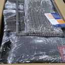 4-Piece Wicker Patio Conversation Set with Dark Grey Cushions