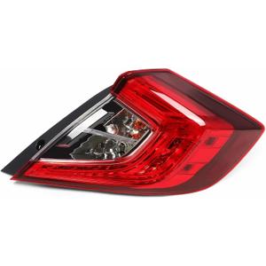 Nakkaa Outer Tail Light Assembly with Bulb Compatible with Civic Sedan 4-Door 2016-2020 Passenger Side HO2805110 33500TBAA01