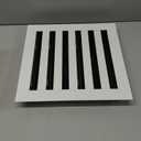 12x12 Modern AC Vent Cover - Decorative White Aluminum Air Vent - Standard Linear Slot Diffuser - Heating and Cooling Register Grille for Ceiling, Walls & Floors - Texas Buildmart