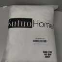 Sutuo Home White Lace Curtains 84 Inches Long, Leaf Embroidery Window Sheer Drapes Pair Knitted, Rod Pocket Vintage Country Window Treatments Set of 2 Panels for Bedroom Living Room, 57" W x 84" L