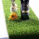 Kesfey Grass Table Runner 12 x 108 Inch Artificial Grass Carpet Rug Green Synthetic Table Runners Thickly Fake Grass Table Runner for Family Christmas Tabletop Decor Golf Party Decorations Baby Shower