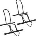 Bike Floor Stand for Mountain MTB & Road BicyclesTire Indoor Outdoor Bike Rack Bicycle Floor Stand Black