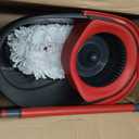 O-Cedar EasyWring Microfiber Spin Mop, Bucket Floor Cleaning System, Red, Gray, Standard