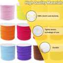 12rolls Colored Elastic Stretch String Assortment 2mm 300ft Elastic Round Beaded Cord Small Bungee Shock Cord for Pony Silicone Beads Large Hole Bead Keychain Bracelet DIY Crafts & Sewing (ZH169), 300 feet , 2 millimeters