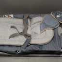 Ingenuity Gas Relief and Anti-Colic Baby Bouncer Seat and Rocker, Gentle Belly Massage to Relax and Soothe Bellies, Instant Tummy Soother, 20 Songs and Melodies Chambray Blue