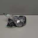 SherryDC Women's Ruched Mesh Bikini Swimsuit Bottoms High Waisted Sheer Short Swim Skirt (Medium, 874-black)