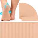TrelaCo 50 Pcs Plantar Fasciitis Relief Strips Pre Cut Tape Foot Relief Tape Night Splints Strips for Plantar Fasciitis Sprained Ankle Heel Arch Pain(Skin Color)