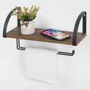 Paper Towel Holder, Organizer Rustic Brown