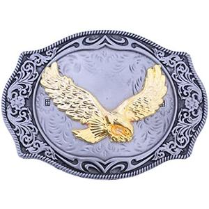 HUABOLA CALYN Mens Belt Buckle, Western Cowboy Winged Eagle Belt Buckles, Vintage Cowboy Rodeo Accessories for Men Women