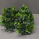 DearHouse Faux Eucalyptus Garland Plant, 2 Pack Artificial Vines Hanging Eucalyptus Leaves Greenery Garland for Wedding Backdrop Arch Wall Decor, 6 Feet/pcs UV Protected Indoor Outdoor