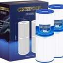 Cryspool 04075 Filter Compatible with C-4950, PRB50-IN, FC-2390, Guardian 413-212-02, J200 Series Filter, 03FIL1600, 373045, Cal Spa Hot Tub Filter, 50 Sq. Ft Spa Filter Cartridge, 2 Pack