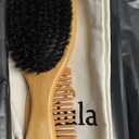 Belula 100% Boar Bristle Hair Brush Set (Medium). Soft Natural Bristles for Thin and Fine Hair. Restore Shine And Texture. Wooden Comb, Travel Bag and Spa Headband Included!