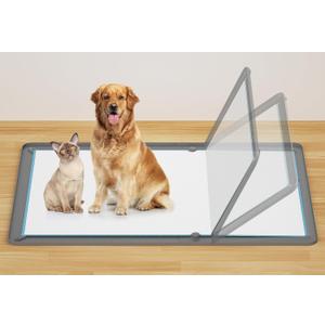 Puppy Pee Pads Holder for Dog Training Pads, Soft Potty Pads Tray with High Edge Leakproof for Floor Protect, 24" x 35" Non-Skid Dog Cat Litter Mat Fit Disposable and Washable Pee Pads