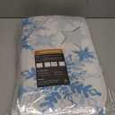 Arttown Christmas Bathroom Rug Set of 3, Winter Blue Dream Snowflake 3 Pieces Bath Mats Set, No Silp Washable Cover Floor Rug Decorations for Kitchen Bathroom Bedroom (Medium)