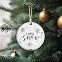 I Smell Snow Christmas Ornament, Winter Festival Xmas Tree Dorm Room Present Decor Gift (C1)
