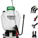 Chapin 61900 Made in the USA 4 Gallon Tree and Turf Pro Commercial Backpack Sprayer with Stainless Steel Wand, 3 nozzles, 3 Stage Filtration, Translucent White