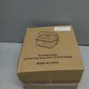 Divided Chilled Serving Tray for Parties,Ice Chilled Party Platter,Ice Serving Bowl with Lid and Handle,Charcuterie Serving Board,Cold Dish Dip for Fruit Seafood Vegetable Shrimp Cocktail Appetizer (White)