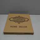 Christmas Wood Decorative Ottoman Tray for Coffee Table Kitchen Counter, Living Room, Round Handcrafted Green Wooden Serving Tray for Table Centerpiece (12")