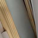 WallBeyond Wood Bathroom Mirrors for Wall Mounted, 24" x 36" Rustic Wood Frame Wall Mirrors Decorative for Living Room or Bedroom Vanity Mirror, Honey-Colored