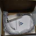 Bathroom Faucet Brushed Nickel Modern Waterfall Bathroom Sink Faucet with Single Handle Suitable for 1 or 3 Holes,Supply Deck Plate and Hose