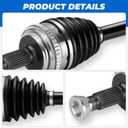 TadaMark Front Left & Right CV Axle Shaft Assembly, For 66-4198 66-4199