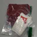 VRFASHION Christmas Stockings with Initials, Letter F Embroidered Xmas Stockings, 18" Large Monogram Knitted Xmas Stocking, Christmas Party Fireplace Family Hanging Stocking Decorations 1Pc Red-White