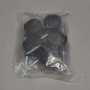 5pcs 1.5 Inch Swivel Caster Wheels, M8 Circlip Stem Caster Wheels, Heavy Duty Casters, Black Nylon Wheels Replacement for Furniture, Table, Cabinet, Shelf