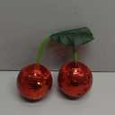 Disco Ball Cherry Decor Reflects Mirror Ball for Home & Window, Aesthetic Room Decor, Girly Gift for Girls, Retro Sparkly Disco Ball Decoration Funky Cherry Decor (3.9, Red)