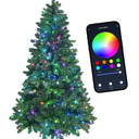 7ft Prelit Christmas Tree with 400 LED Lights, Artificial Christmas Tree with App-Controlled Multi-Color RGB Lights, 1299 Branch Tips, Easy to Assemble, for Home Outdoor