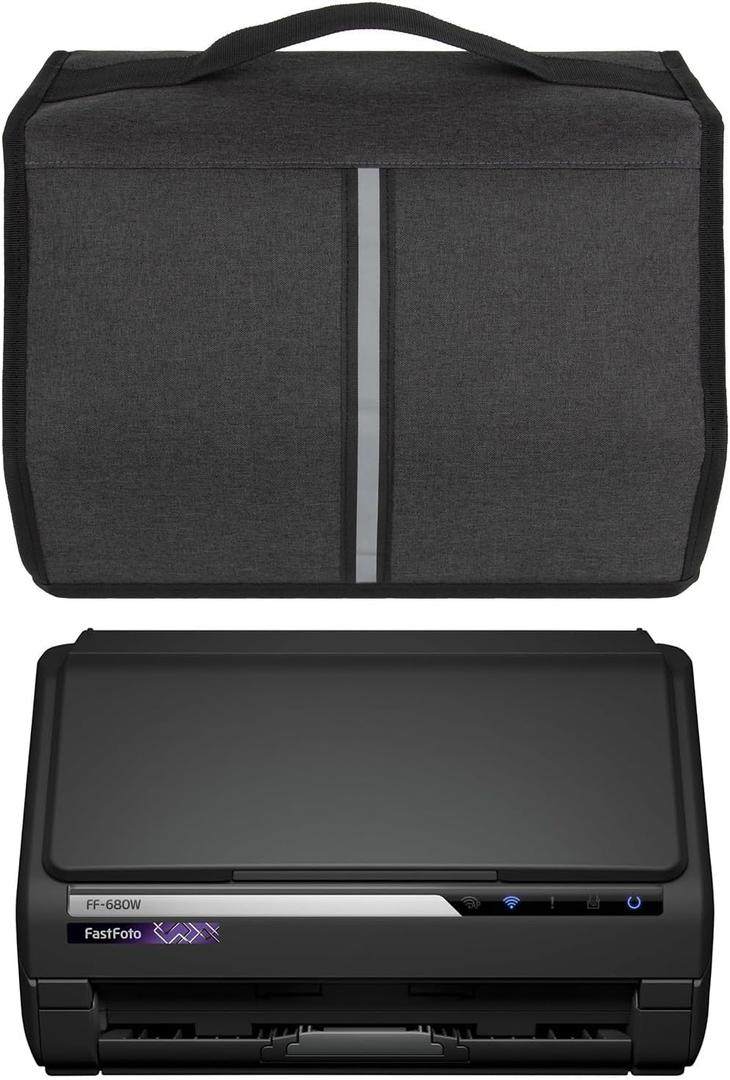 Scanner Dust Cover Compatible with Epson FastFoto FF-680W / DS-530 / DS-770 / DS-870 / DS-970 / ES-400W / ES-500W Scanner Protector Wireless High-Speed Photo and Document Scanning System