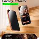 2 Pack for iPhone 17 Privacy Screen Protector Tempered Glass:9H+ Durable, Auto Positioning, Bubble Free, High Definition, Easy Installation