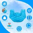 Neck Shoulder Heating Neck Wrap Microwave Heating Pad, Hot and Humid Back Pain Relief Hot Compress, Adjustable Microwave Neck Heater (NSF-Light Blue)