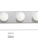 Kichler 36" Bath Bar Vanity Light in Brushed Nickel, 6-Light Traditional Bathroom Light, (36" L x 4.25" H), 626NI