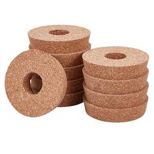 Cork Lids for Glass Planter 3.3~3.5 Inch Hydroponic Vase Lid Cork Replacement Plant Corks with Center Hole Hydroponic Planter Lids for Hydroponics Growing Vases Stoppers