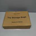 6 Packs Large Toy Storage Bags with Labels, Reusable Clear PVC Board Game Storage, Travel Waterproof Organizer Bags with Zipper for Building Blocks, Puzzle, Kids Books(3 large & 3 Extra Large) (black)