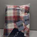 Nautica - Twin Quilt Set, Super Soft Reversible Bedding with Matching Sham, Plaid Home Decor (Rosedale Red, Twin)