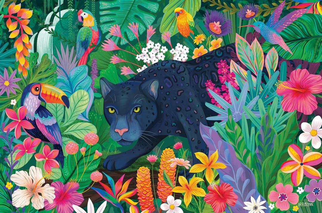 Ravensburger Panther in Flowery Jungle 3000 Piece Puzzle for Adults