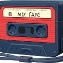 AirPods Pro 2 Case Cover, KOREDA Funny Cassette Tape Design Case for Airpods Pro 2nd Generation/1st Generation (2023/2022/2019), Cute Cartoon Fashion Silicone Protective Case for Women Men (Blue)