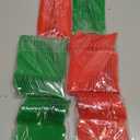 Christmas Party Supplies plaid cups and plates with red and green colored utensils (2pks each)