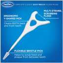 DenTek Easy Reach Complete Clean Floss Picks, with Strong Dental Floss, 75 Count, 3 Pack
