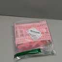 TOYANDONA Doll Bunk Bed - Pink Dollhouse Bed with Ladder Stair and Slide for Baby Doll Miniature Dollhouse Furniture Accessories