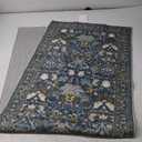 Washable Vintage 2x6 Bathroom Rugs: Soft Carpet with Non-Slip Backing for Hallway Entryway Kitchen Stain-Resistant Bedroom Floor Mat  Gifts for Newlyweds/Household Home Decor (2x6,Floral/Blue)