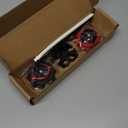 COCOFOX 2 Pack Burst Launchers, Right/Left-Spin Launcher, Gyro Launcher(Black+Red)